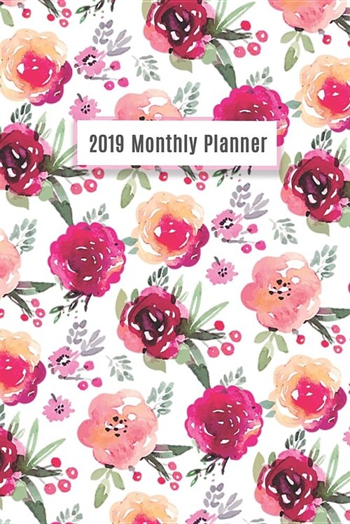 2019 Monthly Planner: Personalized Planner, Calendar Schedule Organizer and Journal Notebook (Paperback)