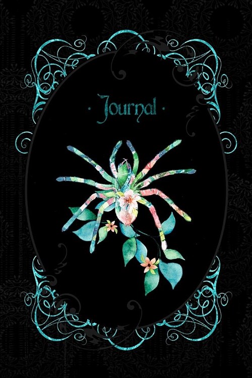 Journal: Gothic Floral Spider Lined Paper Blank Pages (Notebook, Diary) (Paperback)