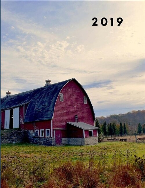 2019: Americana Barn Week to View Diary (Agenda Planner with Goal Planning and Notes Pages) (Paperback)