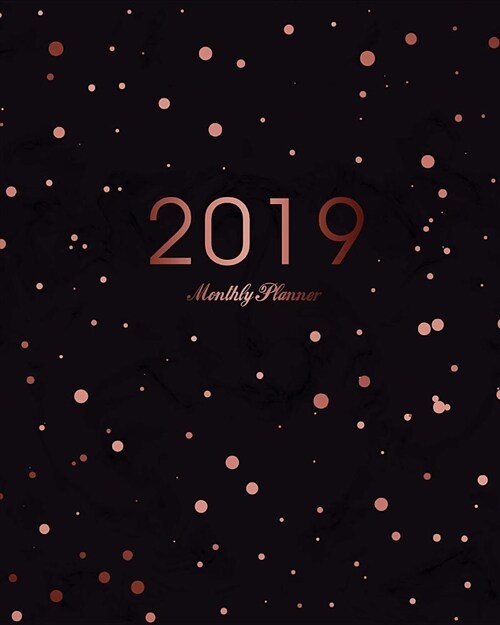 2019 Monthly Planner: 12 Months Calendar January to December 2019 One Year and Academic Agenda Schedule Organizer to Do List Journal Noteboo (Paperback)