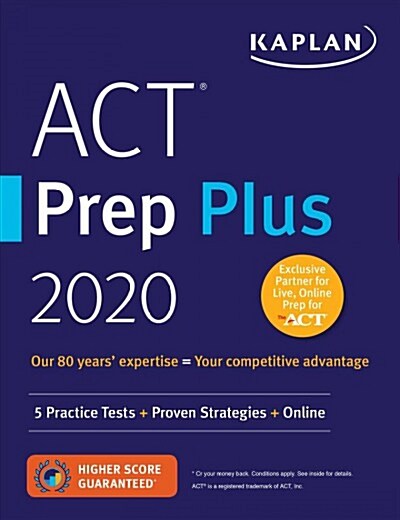 ACT Prep Plus 2020: 5 Practice Tests + Proven Strategies + Online (Paperback)