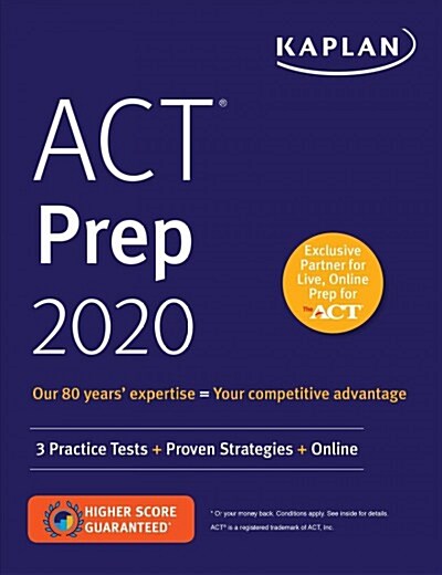 ACT Prep 2020: 3 Practice Tests + Proven Strategies + Online (Paperback)