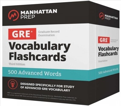 500 Advanced Words: GRE Vocabulary Flashcards (Other, 3)