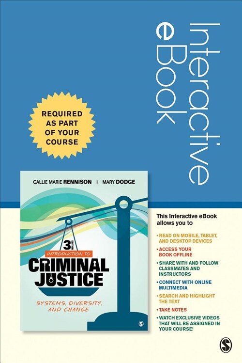 Introduction to Criminal Justice - Interactive Ebook (Pass Code, 3rd)