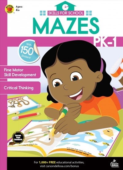 Skills for School Mazes, Grades Pk - 1 (Paperback)
