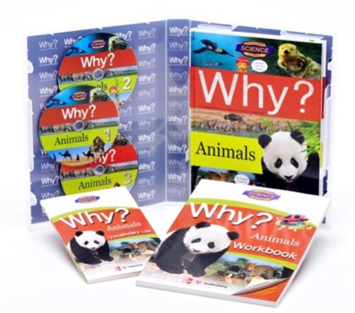 [중고] Why? Animals (책 + 워크북 + 단어장 + 오디오 CD 3장)