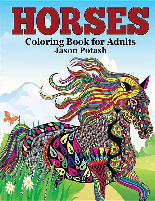Horses Coloring Book for Adults (Paperback)
