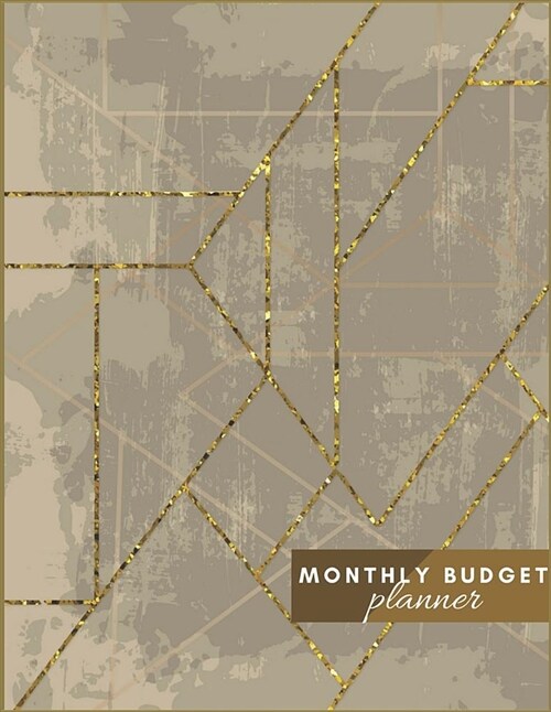 Monthly Budget Planner: Vintage Golden Line Weekly Expense Tracker Bill Organizer Planner Business Money Personal Finance Journal. (Paperback)