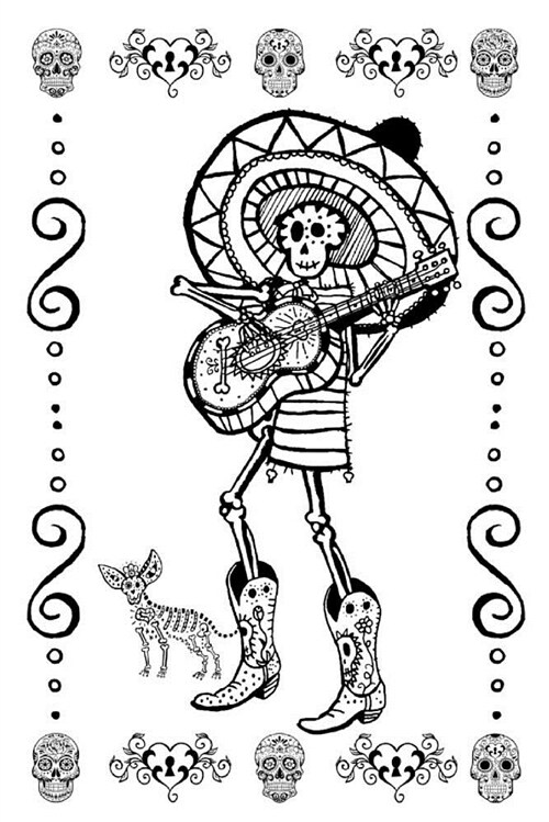 Dia de Los Muertos Notebook: A Dotted Journal Book (Paperback)