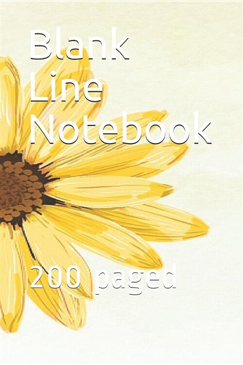 Blank Line Notebook: 200 Paged (Paperback)