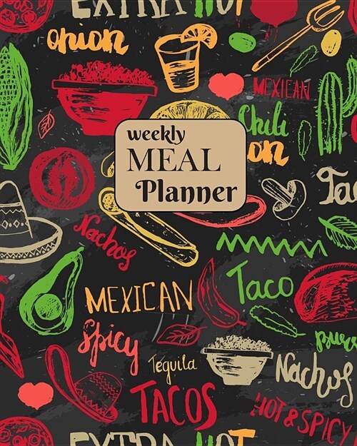 Weekly Meal Planner: With Grocery List and Blank Recipe Pages (Paperback)