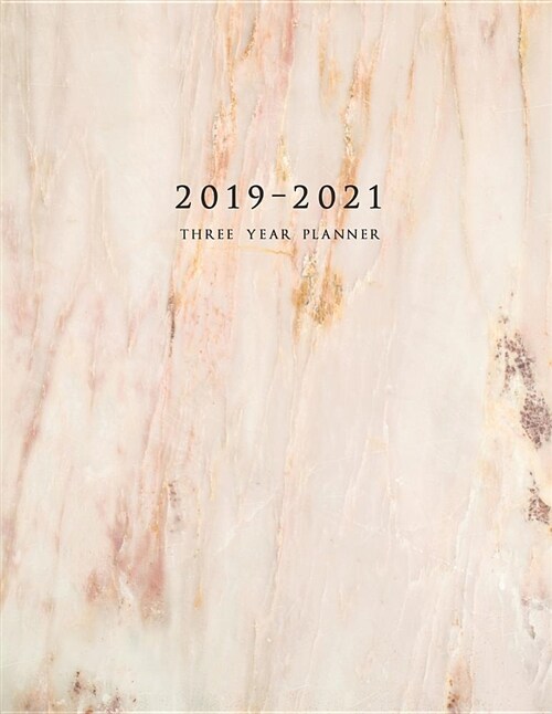 2019-2021 Three Year Planner: Weekly Planner 8.5 X 11 with To-Do List (Marble Cover Volume 3) (Paperback)