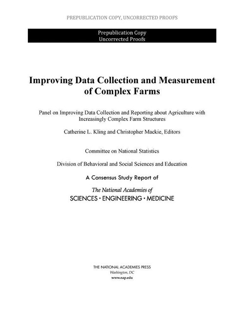 Improving Data Collection and Measurement of Complex Farms (Paperback)