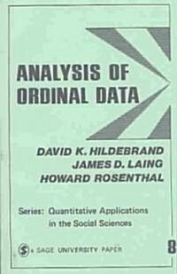 Analysis of Ordinal Data (Paperback)