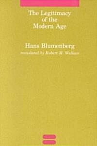 [중고] The Legitimacy of the Modern Age (Paperback, Revised)