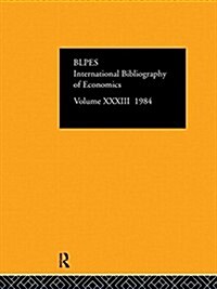 IBSS: Economics: 1984 Volume 33 (Hardcover)