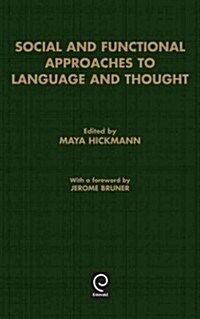 Social and Functional Approaches to Language and Thought (Hardcover)