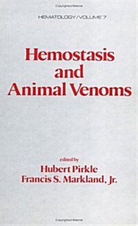 Hemostasis and Animal Venoms (Hardcover)