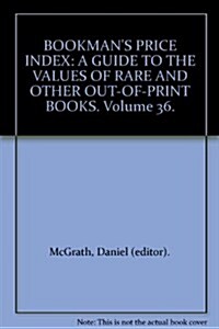 Bookmans Price Index (Hardcover)