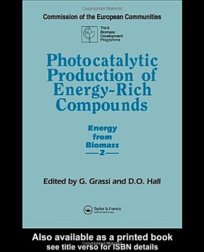 Photocatalytic Production of Energy-Rich Compounds (Hardcover)