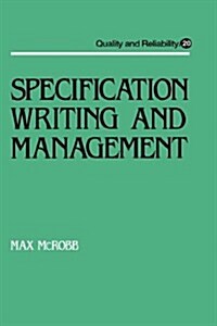 Specification Writing and Management (Hardcover)