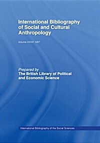 IBSS: Anthropology: 1987 Volume 33 (Hardcover)