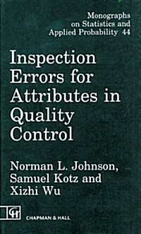 Inspection Errors for Attributes in Quality Control (Hardcover, Softcover Repri)