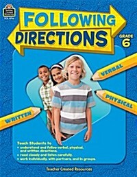 Following Directions, Grade 6 (Paperback)