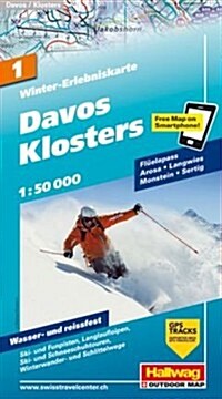 Hallwag Davos Klosters Winter Map (Map)