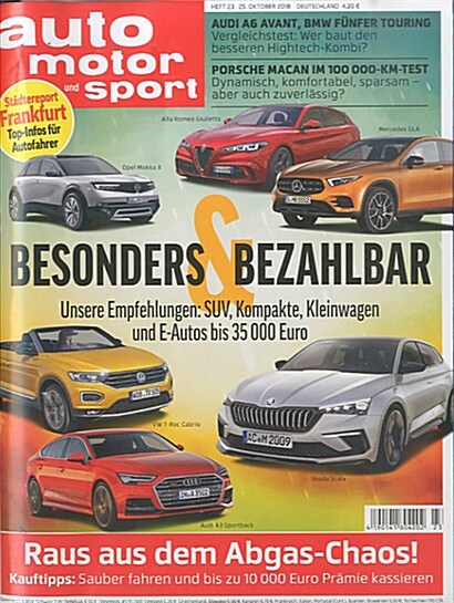 Auto Motor + Sport (격주간 독일판): 2018년 10월 11일