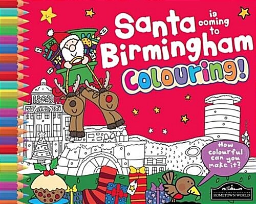 Santa is Coming to Birmingham Colouring (Paperback)