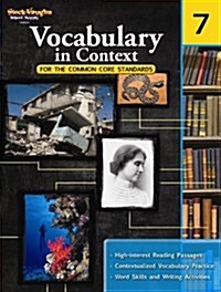 Vocabulary in Context for the Common Core Standards Reproducible Grade 7 (Paperback, 2011)