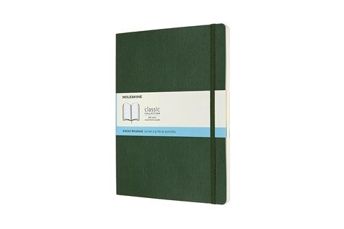 Moleskine Notebook, Extra Large, Dotted, Myrtle Green, Soft Cover (7.5 X 9.75) (Hardcover)