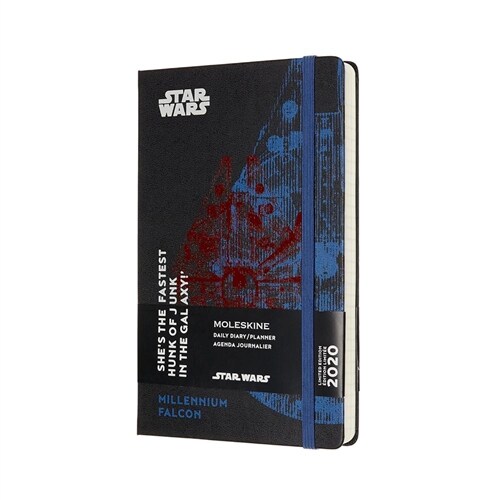 Moleskine 2020 Star Wars Daily Planner, 12m, Large, Falcon, Hard Cover (5 X 8.25) (Other)