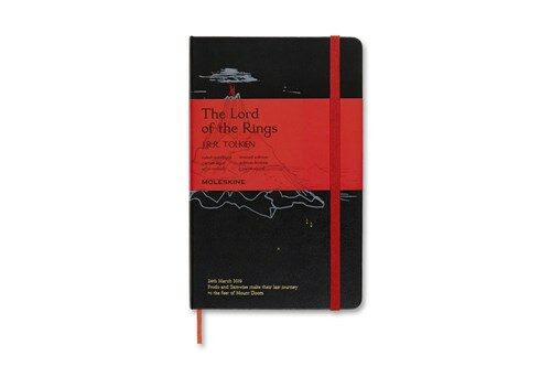 Moleskine Limited Edition Notebook Lord of the Rings, Large, Ruled, Mt. Doom (5 X 8.25) (Hardcover)