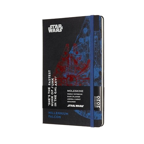 Moleskine 2020 Star Wars Weekly Planner, 12m, Large, Falcon, Hard Cover (5 X 8.25) (Other)