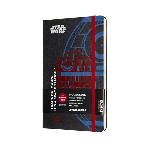 Moleskine 2019-20 Star Wars Weekly Planner, 18m, Large, Death Star, Hard Cover (5 X 8.25) (Other)