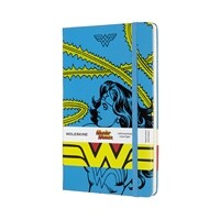 Moleskine Limited Edition Notebook Wonder Woman, Large, Ruled, Blue, Hard Cover (5 X 8.25) (Hardcover)