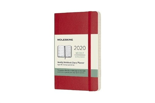 Moleskine 2020 Weekly Planner, 12m, Pocket, Scarlet Red, Soft Cover (3.5 X 5.5) (Other)