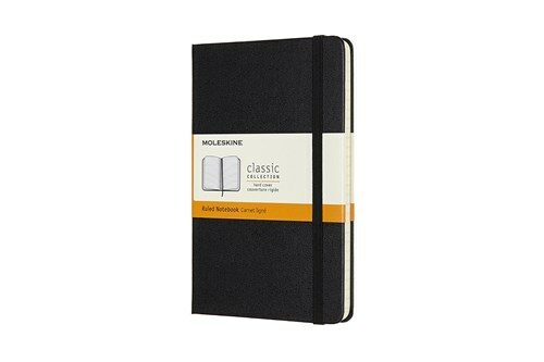 Moleskine Notebook, Medium, Ruled, Black, Hard Cover (4.5 X 7) (Hardcover)