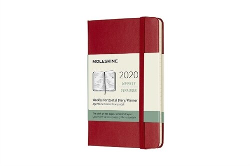 Moleskine 2020 Weekly Horizontal Planner, 12m, Pocket, Scarlet Red, Hard Cover (3.5 X 5.5) (Other)