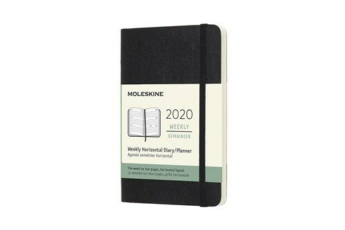 Moleskine 2020 Weekly Horizontal Planner, 12m, Pocket, Black, Soft Cover (3.5 X 5.5) (Other)