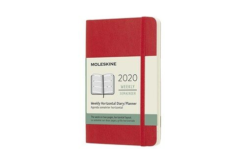 Moleskine 2020 Weekly Horizontal Planner, 12m, Pocket, Scarlet Red, Soft Cover (3.5 X 5.5) (Other)