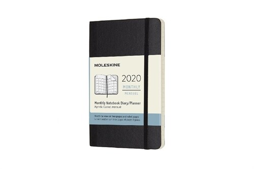 Moleskine 2020 Monthly Planner, 12m, Pocket, Black, Soft Cover (3.5 X 5.5) (Other)