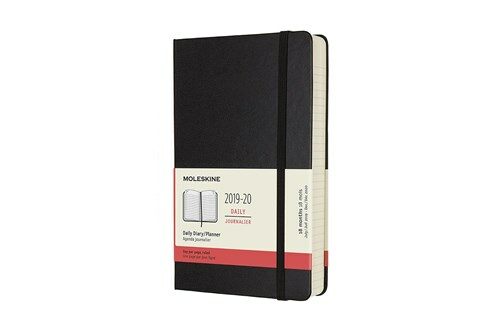 Moleskine 2019-20 Daily Planner, 18m, Large, Black, Hard Cover (5 X 8.25) (Other)