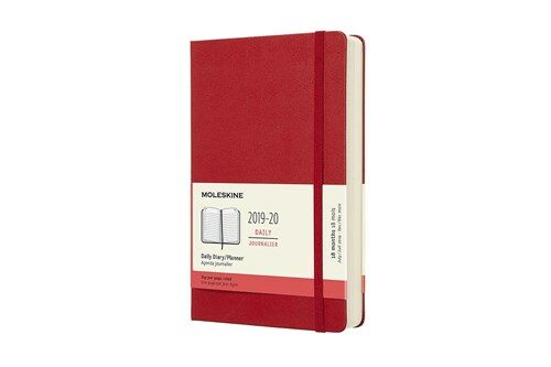 Moleskine 2019-20 Daily Planner, 18m, Large, Scarlet Red, Hard Cover (5 X 8.25) (Other)