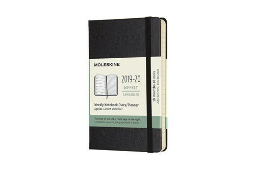 Moleskine 2019-20 Weekly Planner, 18m, Pocket, Black, Hard Cover (3.5 X 5.5) (Other)