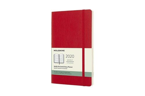 Moleskine 2020 Weekly Horizontal Planner, 12m, Large, Scarlet Red, Soft Cover (5 X 8.25) (Other)