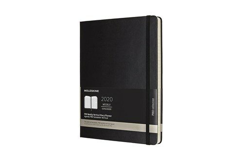 Moleskine 2020 Professional Weekly Vertical Planner, 12m, Extra Large, Black, Hard Cover (7.5 X 9.75) (Other)