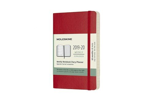 Moleskine 2019-20 Weekly Planner, 18m, Pocket, Scarlet Red, Soft Cover (3.5 X 5.5) (Other)